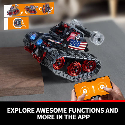 Kit Robot 4 En 1 Programable Con App Luces LED STEM 560 Piezas