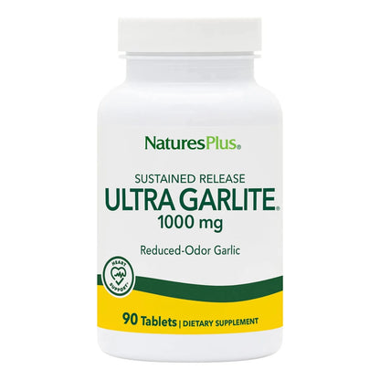 Tabletas De Ajo Ultraconcentrado Liberación Sostenida 1000 Mg Natures Plus 90 Vegetarianas