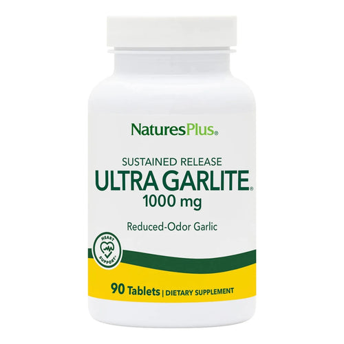 Tabletas De Ajo Ultraconcentrado Liberación Sostenida 1000 Mg Natures Plus 90 Vegetarianas