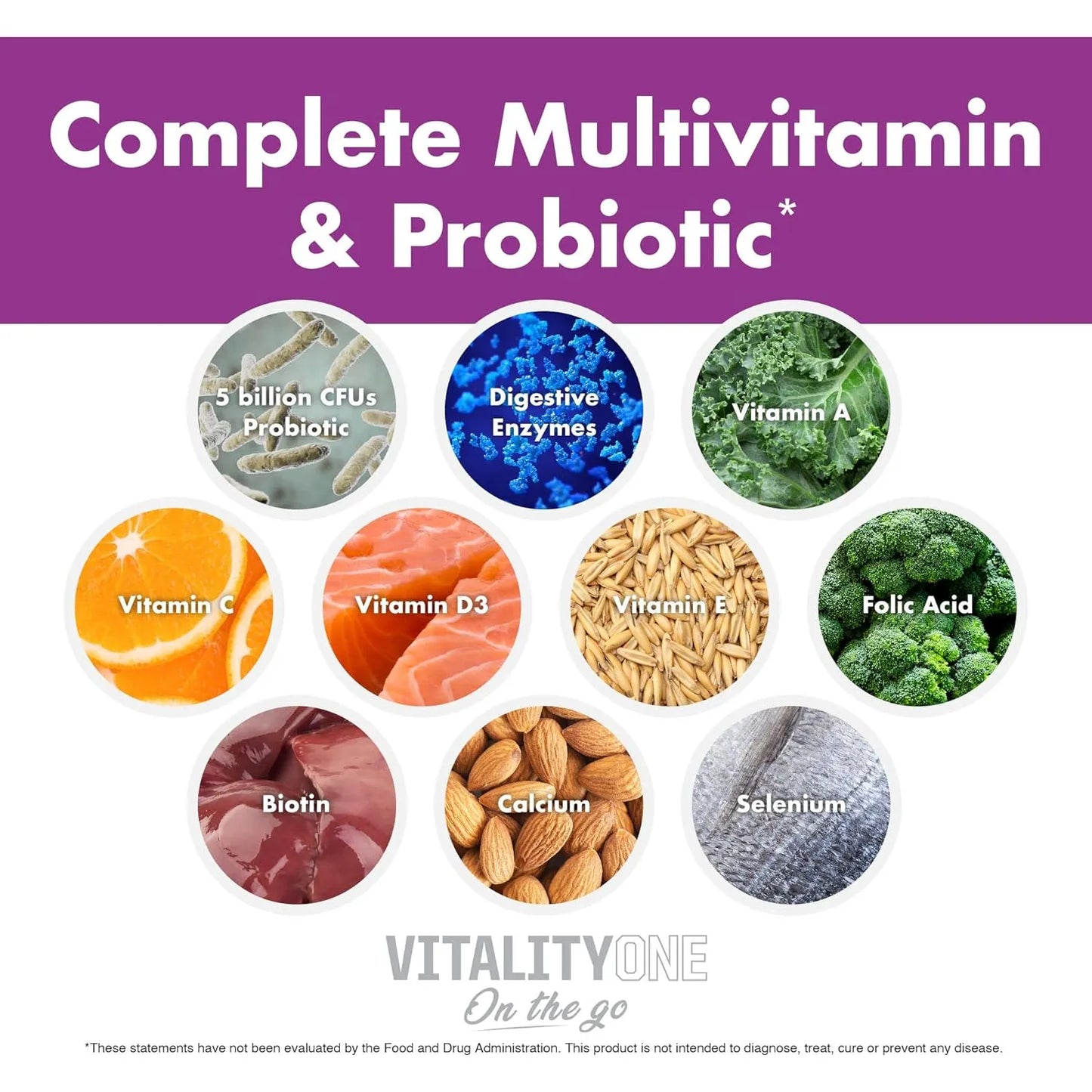 Multivitaminico Probiótico En Polvo Sabor Naranja 30 Porciones Energía Y Digestión