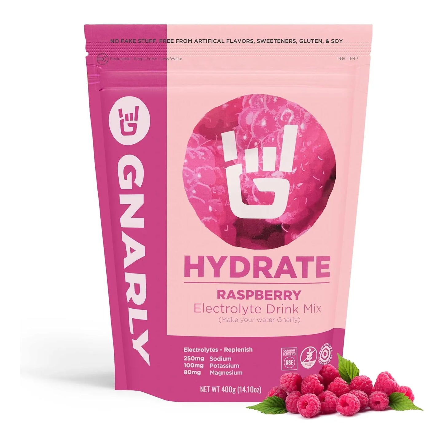 Mezcla Hidratante De Electrolitos Frambuesa Gnarly Nutrition Para Ejercicio Y Recuperación