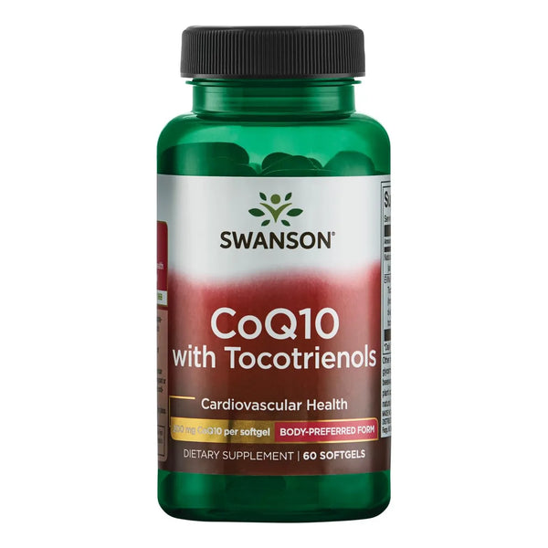 Coq10 200 Mg Con Tocotrienoles 20 Mg 60 Cápsulas Soporte Cardiovascular