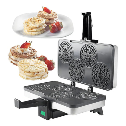 Plancha Para Hacer Gofres Italiano Pizzelle Mini Cucinapro Tradición Casera