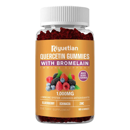 Quercetina 1000 Mg Con Bromelina Zinc Y Vitamina C Suplemento Inmunologico