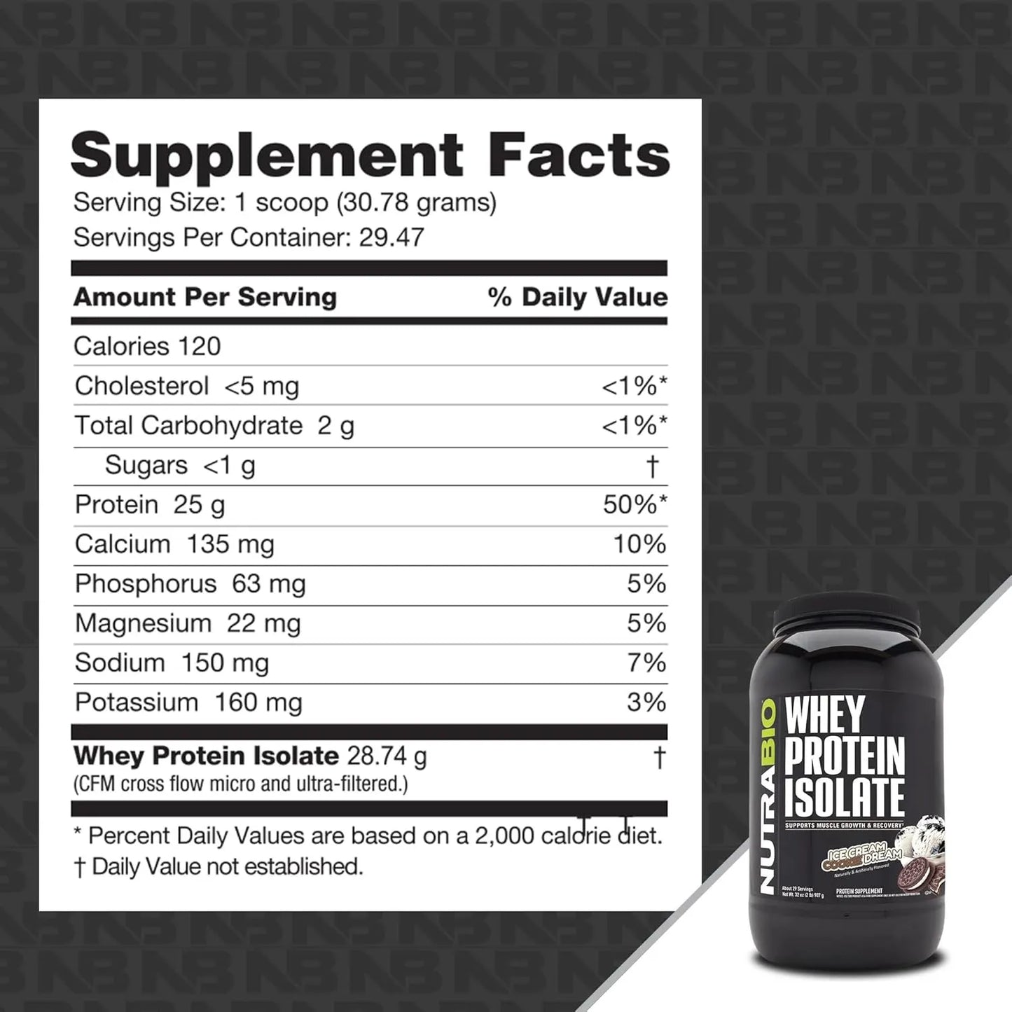 Aislado Proteína Suero Leche 100 Natural 900g Nutrabio Suplemento Muscular
