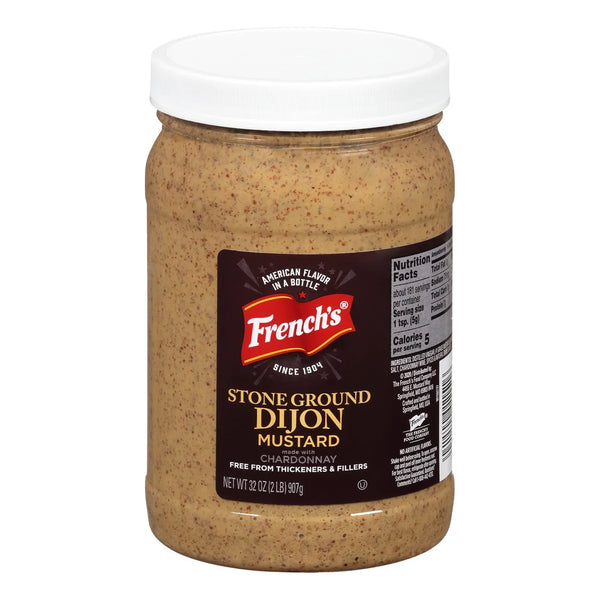 Mostaza Dijon A La Piedra 907g Con Chardonnay Ideal Salsas Y Marinados