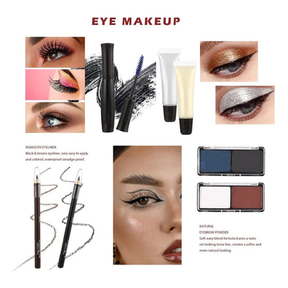 Kit De Maquillaje Completo 106 Piezas Profesional Para Adolescentes