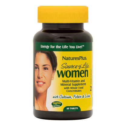 Multivitamínico Integral Mujeres 60 Tabletas Salud Energía Sin Gluten Vegetariano