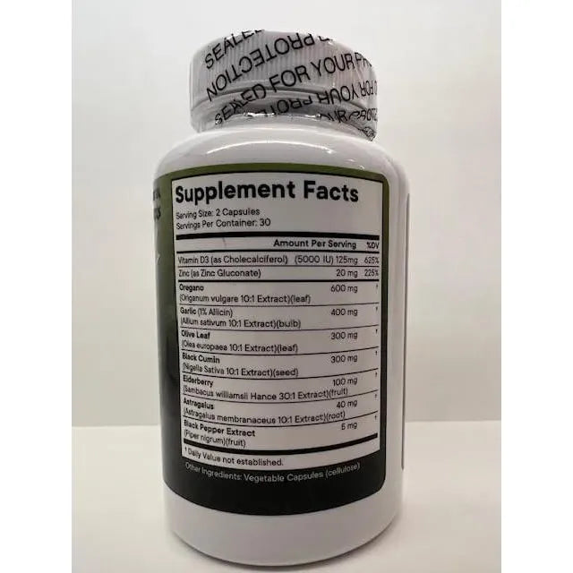 Aceite De Orégano 6000 Mg Con Ajo Y Hoja De Olivo Suplemento Inmunológico Y Digestivo