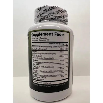 Aceite De Orégano 6000 Mg Con Ajo Y Hoja De Olivo Suplemento Inmunológico Y Digestivo