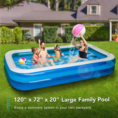 Piscina Inflable Chiclist Familiar 120x72cm Resistente Con Revestimiento Termico