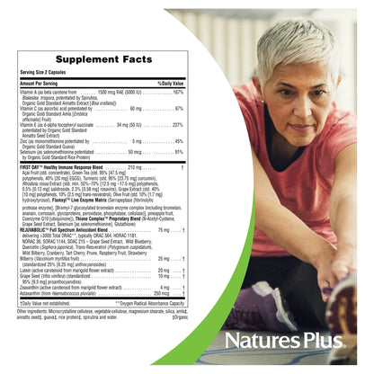 Natures Plus AgeLoss Soporte Ocular Con Luteina Astaxantina Zeaxantina 60 Capsulas Vegetariano Sin Gluten