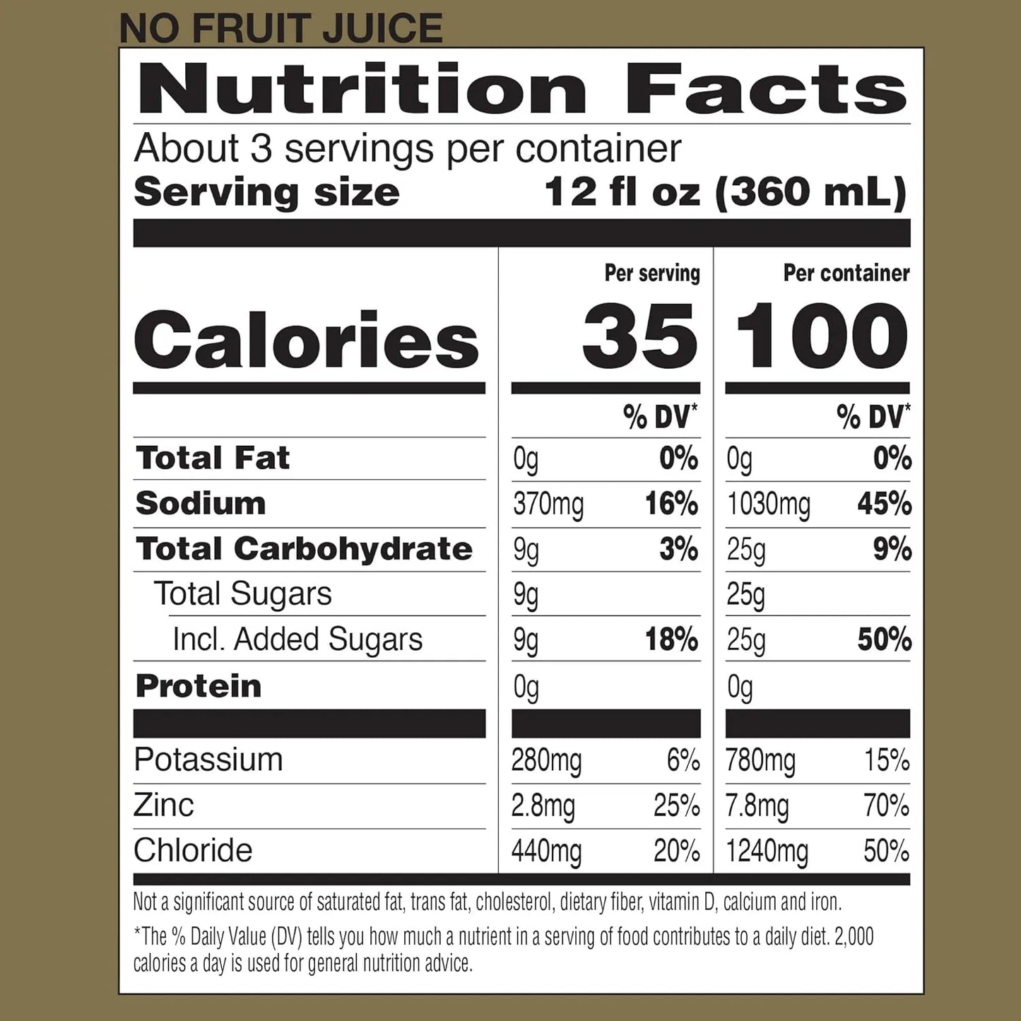 Solución Mixta Electrolitos Frutas GoodSense Rehidrata Y Repone Zinc 33.8 Oz Pack X6