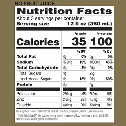 Solución Mixta Electrolitos Frutas GoodSense Rehidrata Y Repone Zinc 33.8 Oz Pack X6