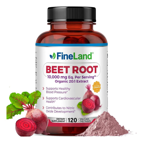 Raíz De Remolacha En Cápsulas 10000 Mg Extra Fuerza Apoyo Cardiovascular