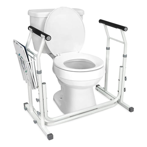 Barra De Agarre Inodoro Altura Ajustable Soporte Seguridad Baño