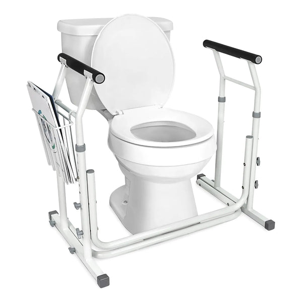 Barra De Agarre Inodoro Altura Ajustable Soporte Seguridad Baño