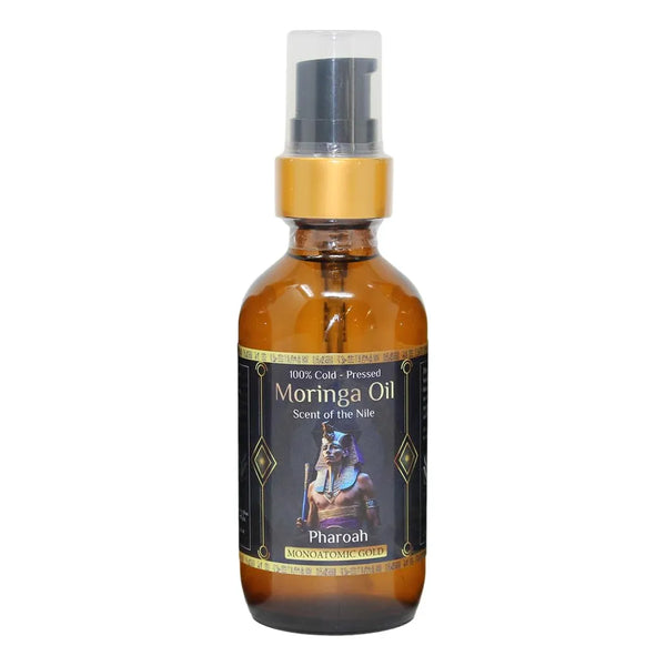 Aceite De Moringa Puro 100ml Con Oro Ormus Aroma Cuero Y Tabaco Dulce