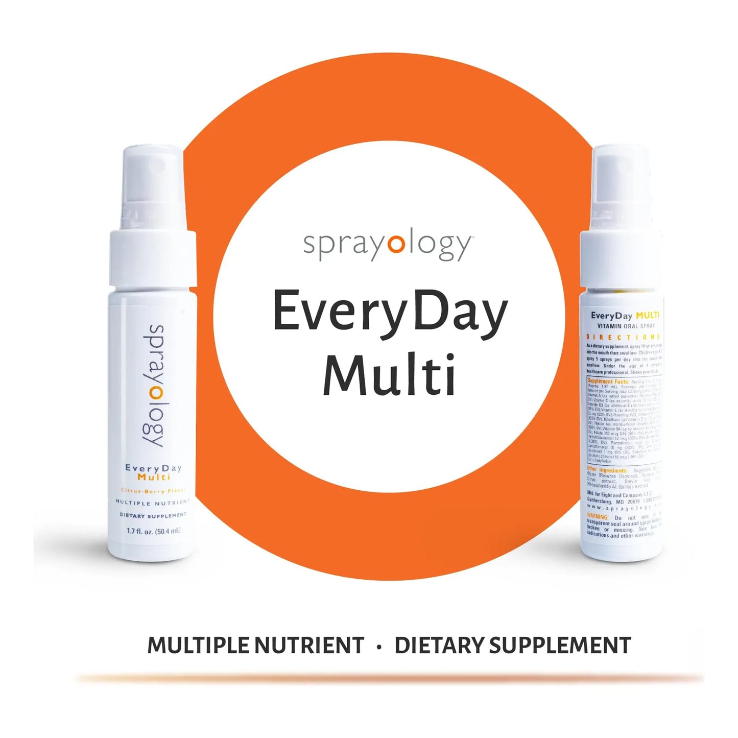 Spray Multivitamínico Diario Alta Absorción B12 D3 Folato Biotina Sabor Bayas
