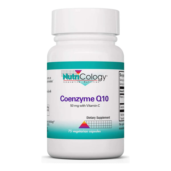 Suplemento De Coenzima Q10 50 Mg Con Vitamina C Antioxidante 75 Cápsulas