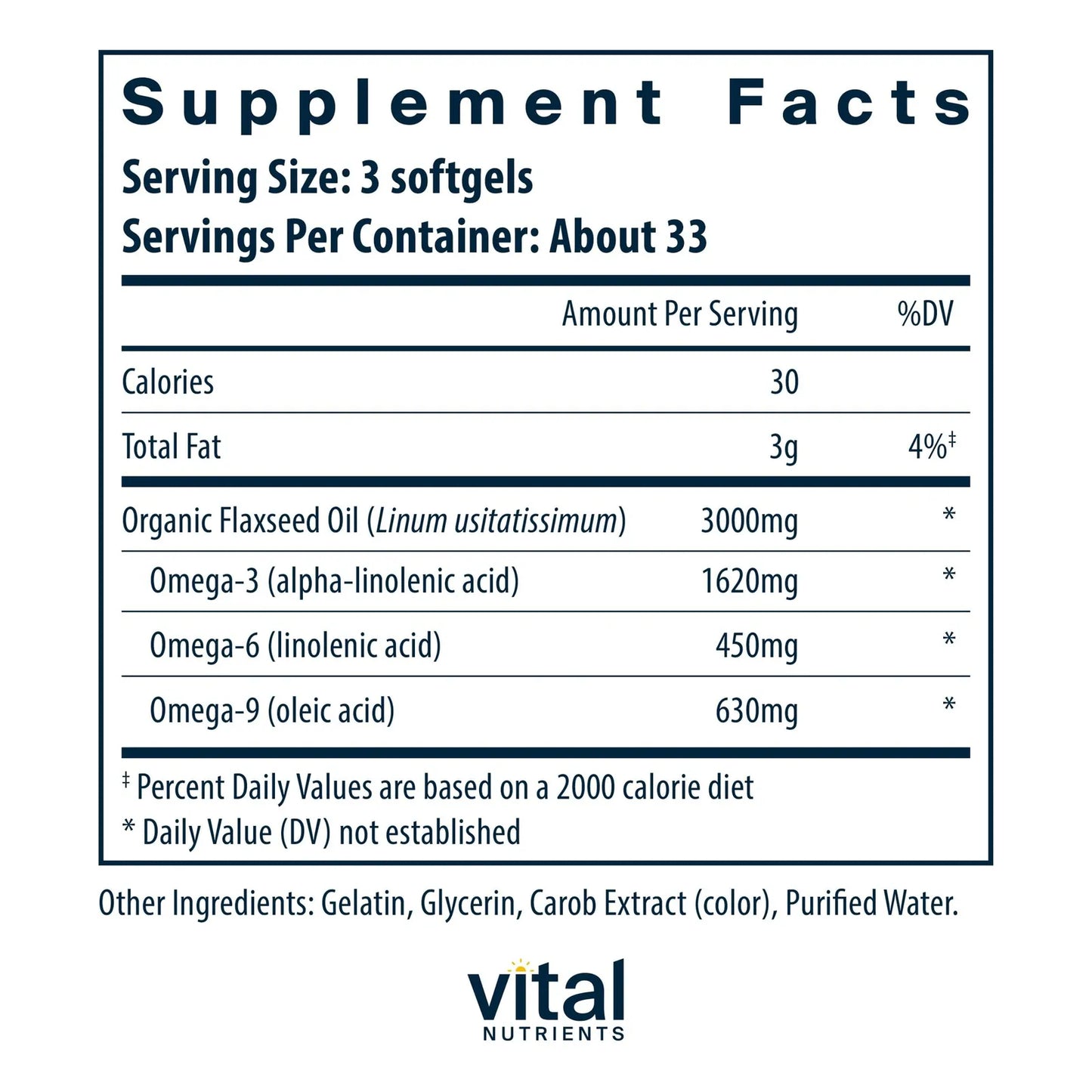 Aceite De Semilla De Lino Prensado En Frio 3000 Mg Con Alta Concentracion De ALA Para Corazon Y Articulaciones 100 Capsulas