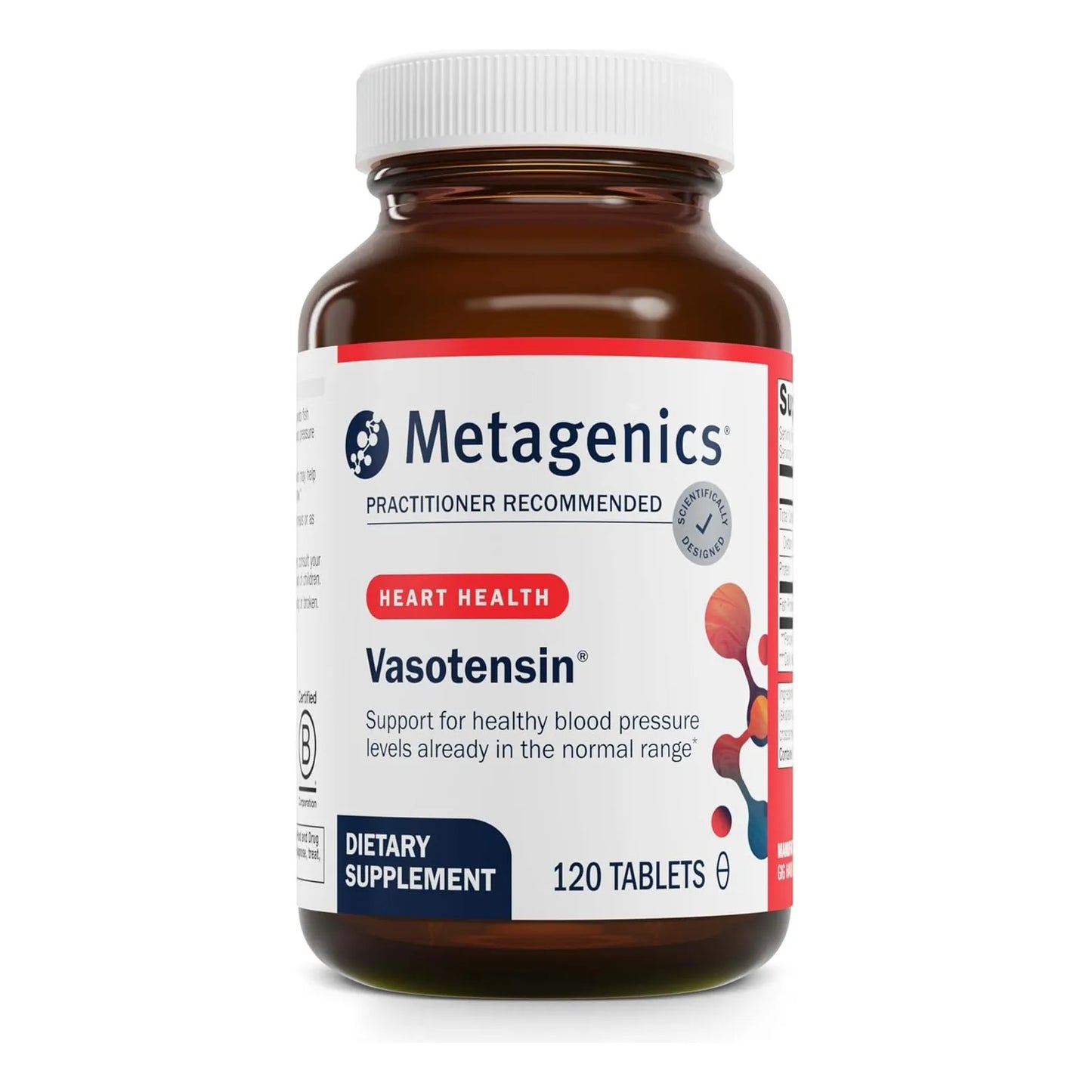 Vasotensina Suplemento De Peptido Bonito Para Presion Arterial Normal 120 Tabletas