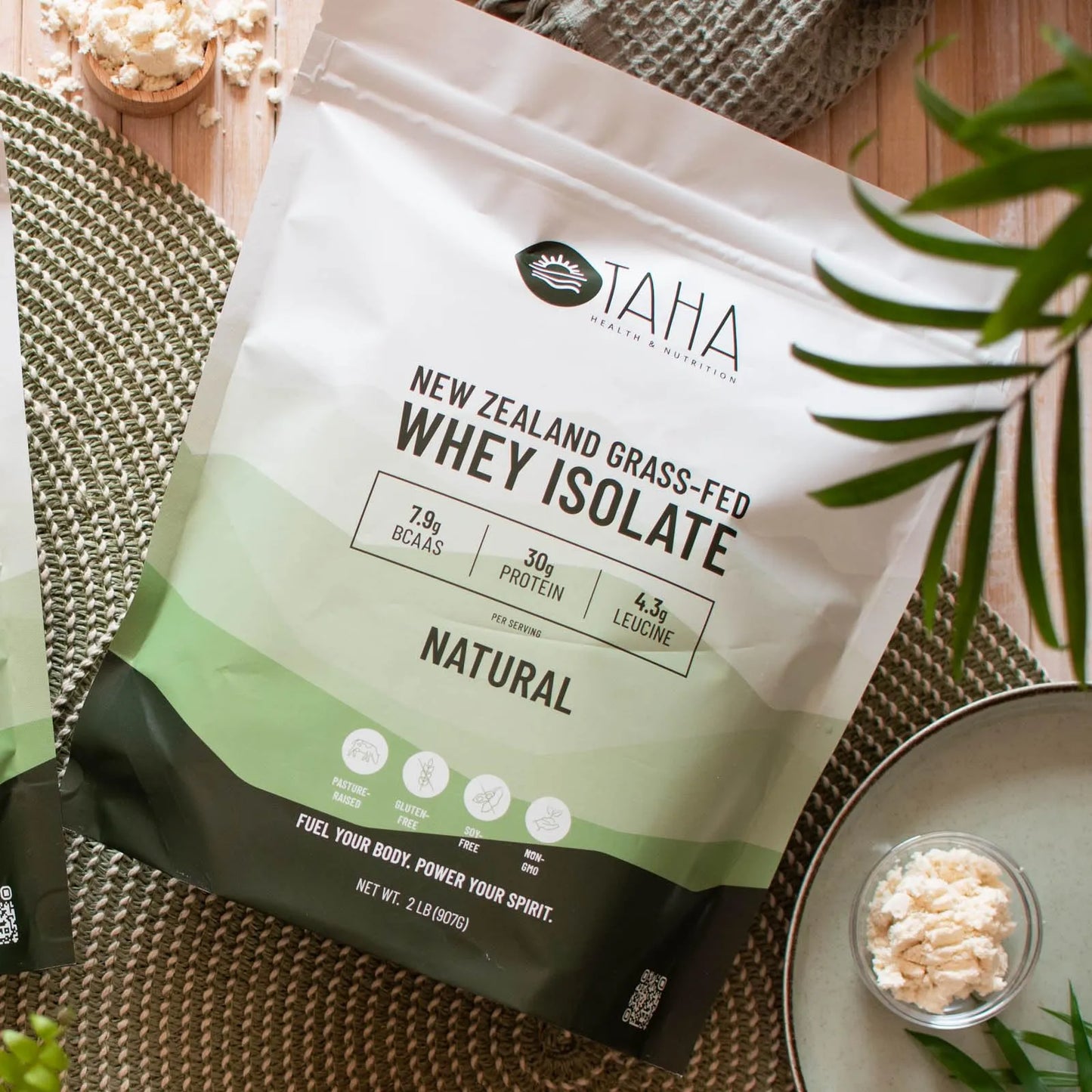 Proteína De Suero Aislada Natural 30 Gramos Bcaa 8 Gramos Leucina Sin Sabor