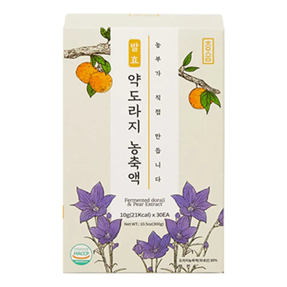 Extracto Fermentado Raíz Flor Globo Pera 10 G 30 Unidades Hierbas Coreanas