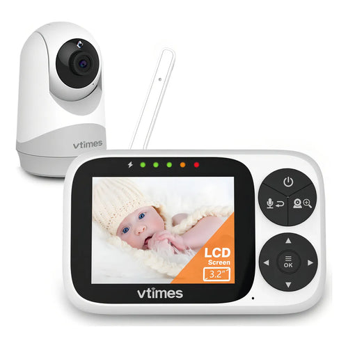 Monitor Bebes Camara Audio Pantalla LCD Color Vision Nocturna 300 Mts