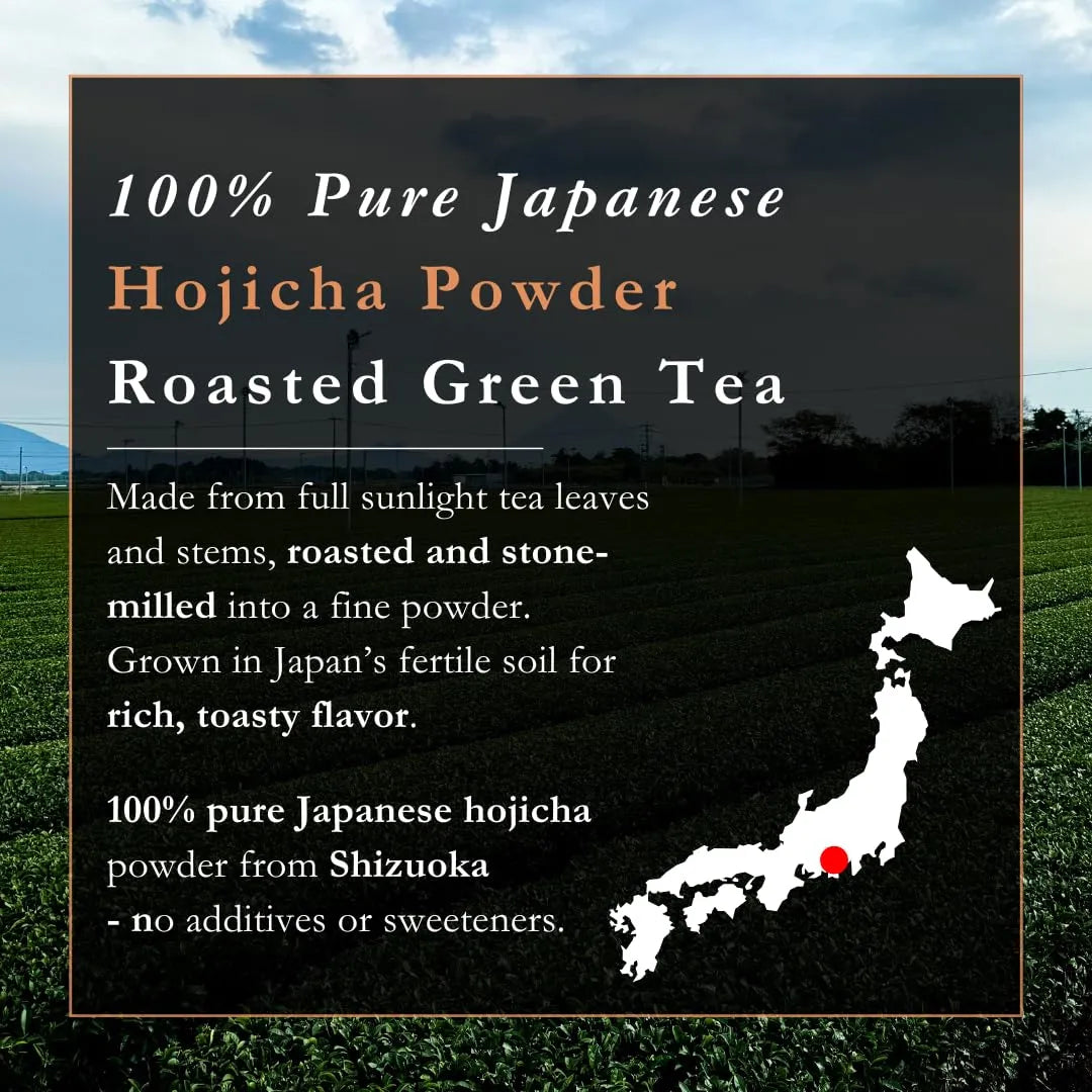 Polvo De Hojicha Premium Para Café Con Leche Té Verde Tostado Japonés 30g
