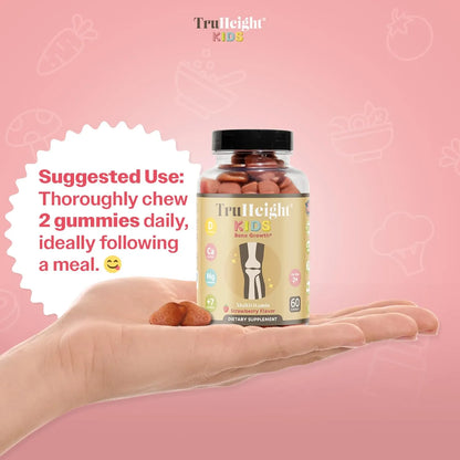 Gomitas TruHeight Crecimiento Óseo Infantil Sabor Fresa Con Vitaminas Naturales