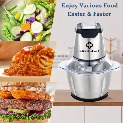 Picadora De Alimentos Linkchef Mini Procesador 1.2 Litros Potente Y Versatil