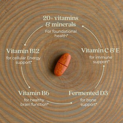 Multivitaminico Mujeres 50 Plus Con Probióticos Apoyo Inmunológico Y Energía