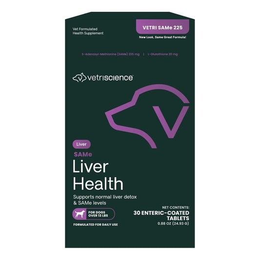 SAMe Tabletas Salud Hepática 225 Mg Para Perros Y Gatos Soporte Hepático Y Cognitivo