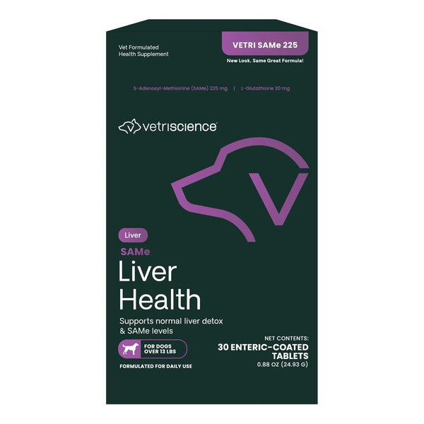 SAMe Tabletas Salud Hepática 225 Mg Para Perros Y Gatos Soporte Hepático Y Cognitivo