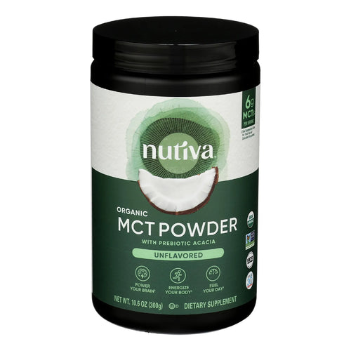 Polvo Orgánico MCT Con Fibra De Acacia Prebiótica 300 Gramos Energía Keto Y Paleo
