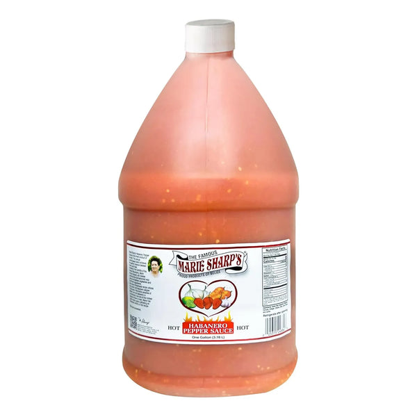Salsa De Pimienta Habanero Caliente Marie Sharp 1 Galon 128 Onzas Importada