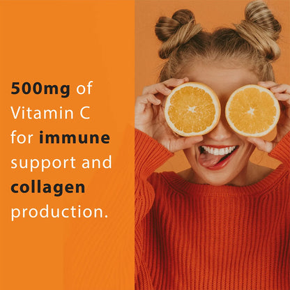 Vitamina C Natural Con Baya De Saúco Y Bioflavonoides Cítricos 90 Cápsulas Veganas