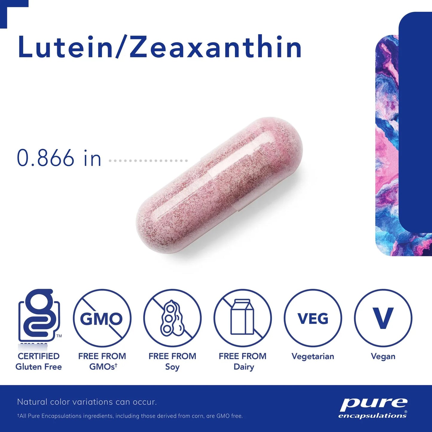 Luteina Y Zeaxantina 60 Capsulas Suplemento Para Salud Ocular Y Vision Clara