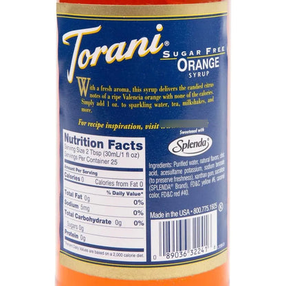 Sirope Natural Naranja 750 Ml Sin Azúcar Ideal Para Bebidas