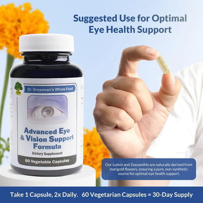 Dr Grossmans Whole Food Formula Avanzada Apoyo Ojos Vision Luteina Zeaxantina 30 Capsulas
