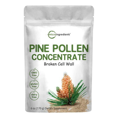 Polvo De Polen De Pino Puro 170g Cosecha Silvestre Aumenta Energía Y Salud
