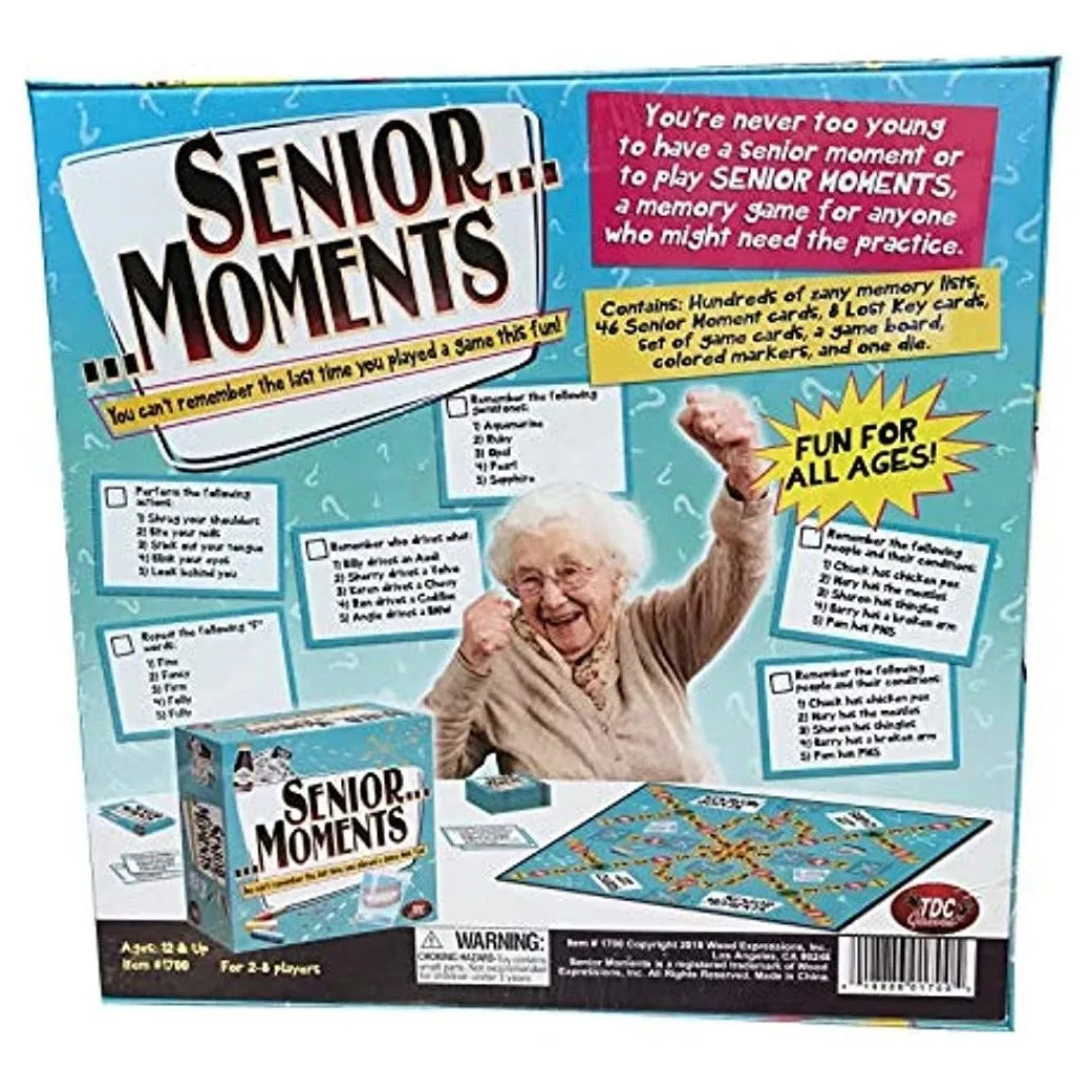 Juego De Mesa Senior Moments Memoria Divertida Para Toda La Familia