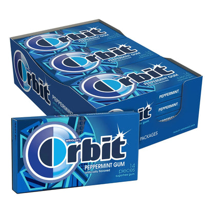 Orbit Goma De Mascar De Menta Sin Azucar 14 Piezas Paquete Frescura Duradera