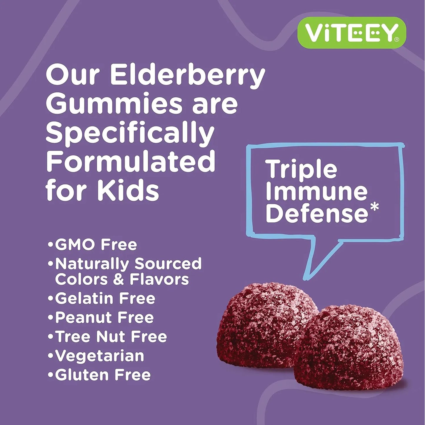 Gomitas De Saúco Con Vitamina D3 Y C Refuerzo Inmunológico Para Niños