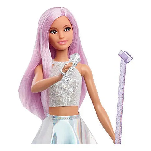 Muñeca Barbie Careers Pop Star Pelo Largo Rosa Ropa Tornasol - Imagen 2