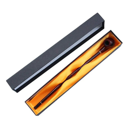 Pipa De Madera Churchwarden 33 Cm Con Caja De Regalo Ideal Para Fumar Y Decorar