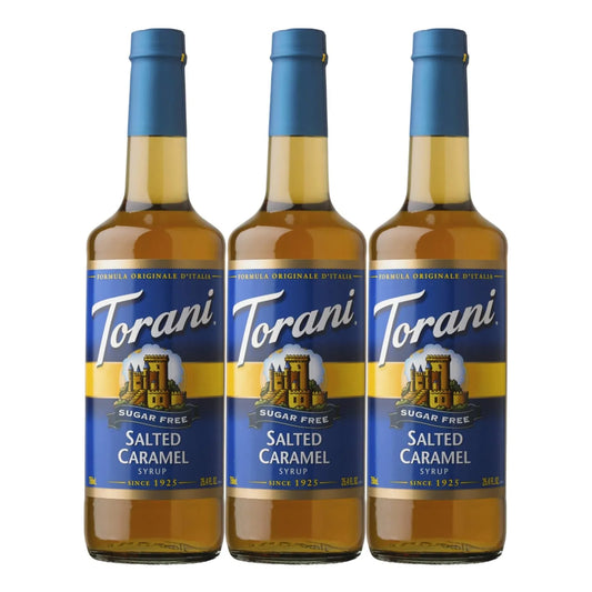 Sirope Caramelo Salado Torani 750 Ml Sabor Dulce Y Salado Sin Azucar