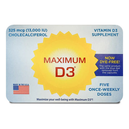 Vitamina D3 13000 Ui 60 Cápsulas Suministro Semanal 60 Semanas