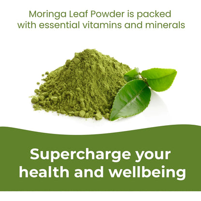 Cápsulas De Polvo Orgánico De Moringa 1000 Mg 60 Unidades Veganas Sin Gluten